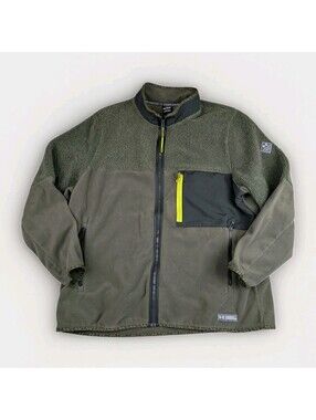 Under Armour Men's XXL UA Polartec® Maxx Full Zip Jacket,  Olive Green Fleece